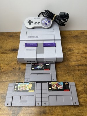 Super Nintendo SNES Clean! With Mario Kart, Super R Type And Spider-man X-men