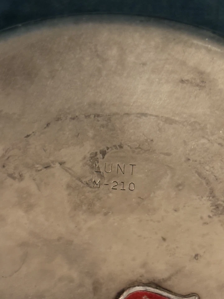 Posavasos vintage de plata con pátina natural Lunt (M-210) hechos en EE. UU. Foto 3 de 4