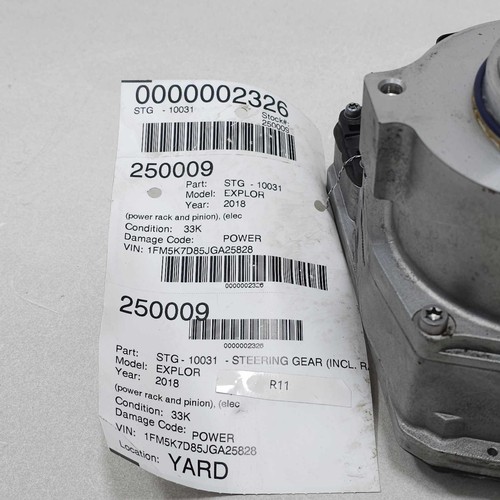 2017-2018 Explorer Steering Gear Rack & Pinion Electric Motor 3.5 w/o Turbo - Picture 7 of 7