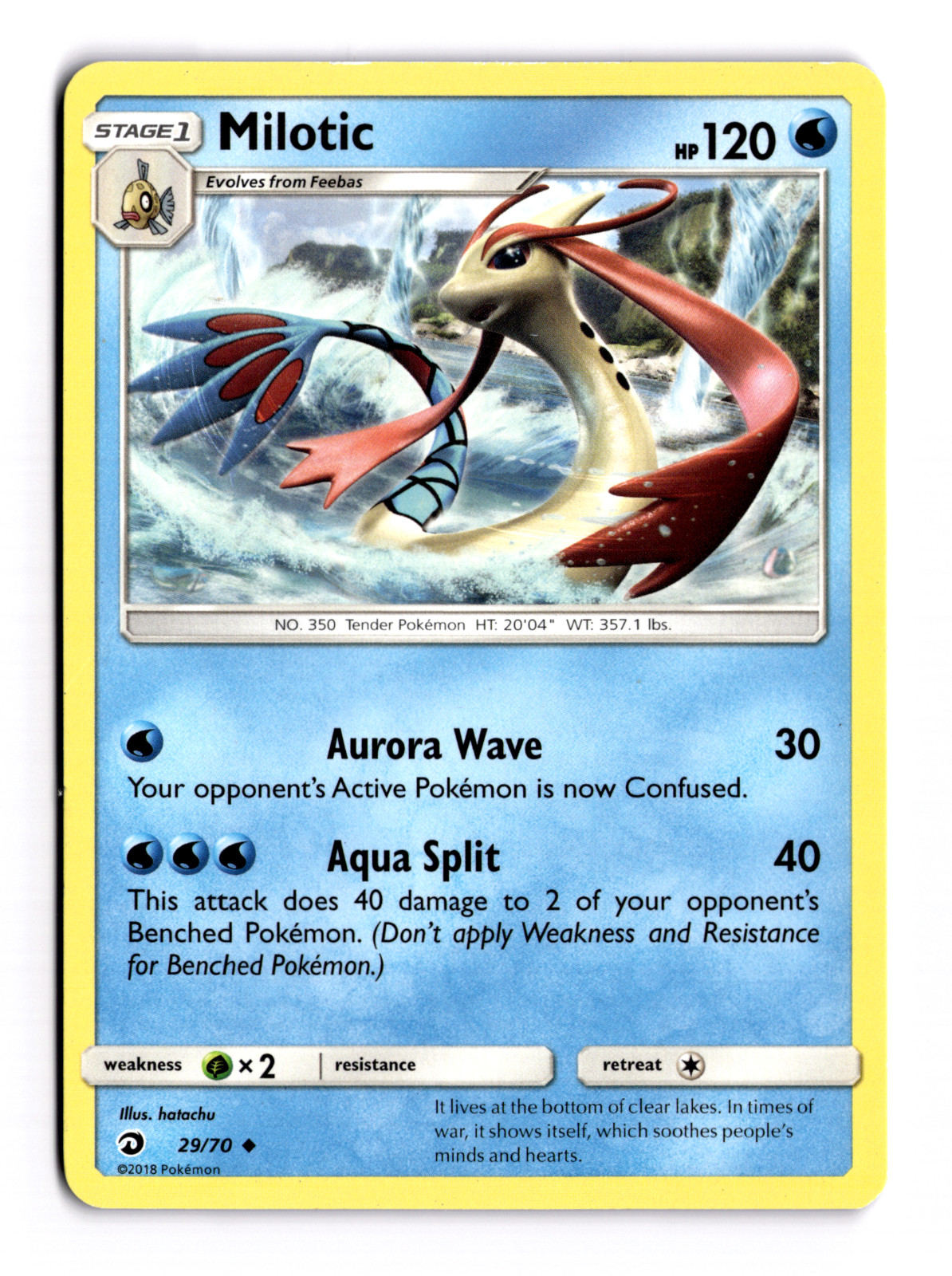 Milotic 29/70 Dragon Majesty Regular (Lightly Played)