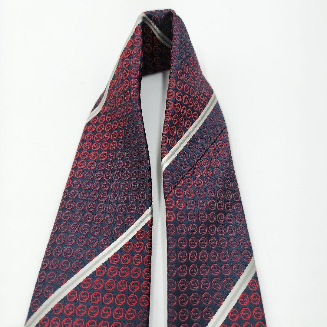 Gucci Interlocking GG Pattern Regimental Jacquard… - image 9