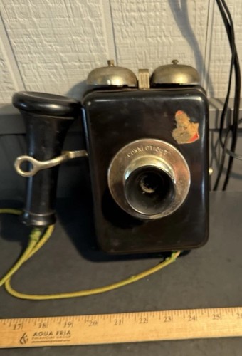 Antique Connecticut Telephone Wall Phone Magneto Early 1900s Original - 第 2/17 張圖片