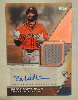 2026 Topps Series 1 Major League Materials Autograph Brice Matthews RC GOLD /50