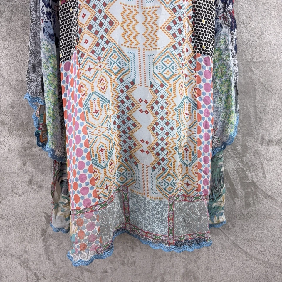 Johnny Was Cahil 连衣裙女式大号多色花卉束腰外衣懒人鞋 — 第 4/4 张图片