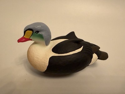 Jett Brunet Ducks Unlimited King Eider 2023 Miniature Decoy 25th NIB