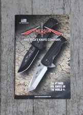 Emerson Knives Inc USA 2016 Catalog, The #1 Hard Use Knives in the World, Exc+