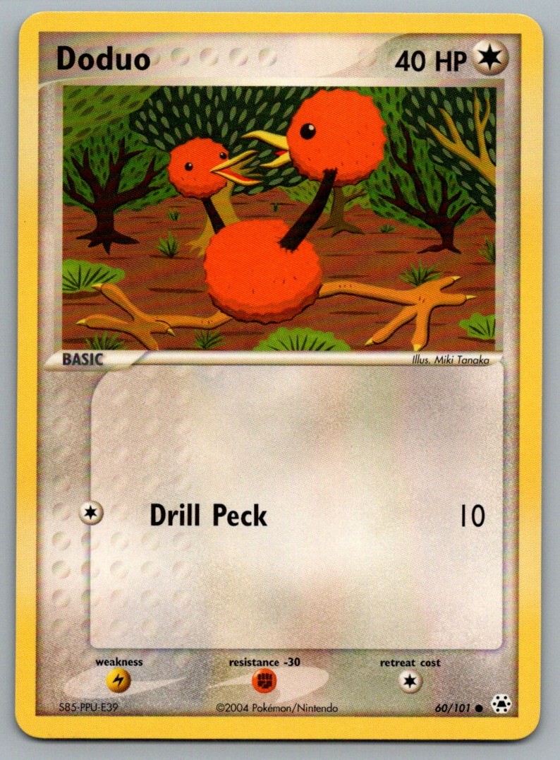 Doduo 60/101 Common Hidden Legends Pokemon Lightly Played