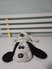 POUND PUPPIES VINTAGE 1985 DOG WITH COLLAR TONKA GREY AND BLACK NO FACE MARKING