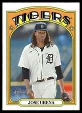 2021 TOPPS HERITAGE BASEBALL CARD JOSE URENA #514 DETROIT TIGERS 6496