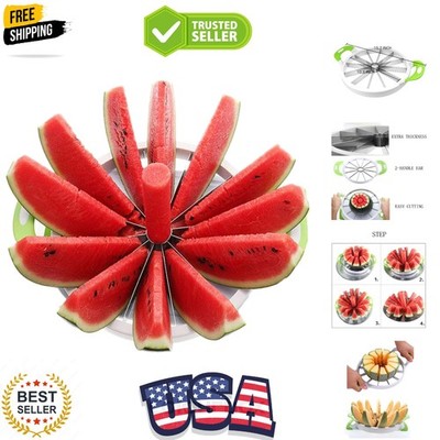 Melon Slicer Multifunctional Handheld Round Divider Watermelon Cutter Fruits ...