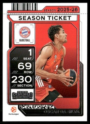 OSCAR DA SILVA 2025-26 Panini Contenders EuroLeague Season Ticket #39