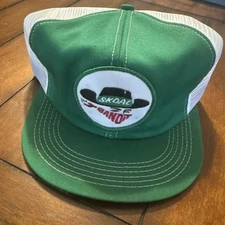 Vintage SKOAL Bandit Trucker Hat Tobacco Patch Cap K-Brand RARE