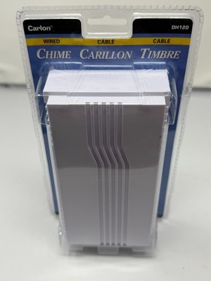 Carlon DH120 Wired Door Chime White New Sealed Doorbell Chime Wall Mount