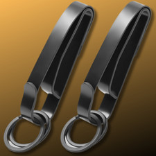 Duty Belt Key Holder, 2 Pack Improved Quick Release Key Holder with Key Ring, Pr