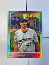 Gio Gonzalez 2019 Topps Heritage Purple Chrome Refractor Hot Box #THC-709