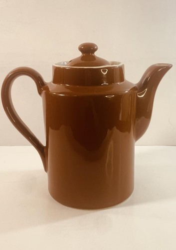 Vintage Hall Pottery Brown Restaurant ware Coffee Pot - 053124