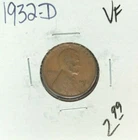 1932-D LINCOLN WHEAT CENT ~ VF ~NICE COIN~