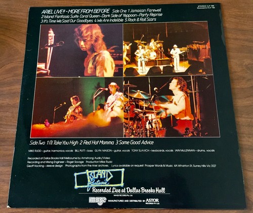 Ariel - Mike Rudd -Live - 1978 - More Than Before - Dallas Brooks Hall NM Vinyl - Picture 2 of 11