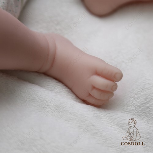 COSDOLL 17.7" Platinum Silicone Reborn Baby Dolls Sleeping Baby Unpainted Dolls - Picture 7 of 8