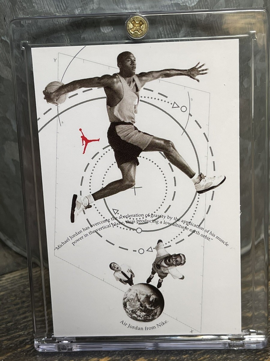Michael Jordan Card -RARE * NIKE AIR JORDAN PROMO - AUTHENTIC