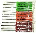 NEW 12 ASSORTED Snap-on Tools Flat Tip Pocket Screwdrivers w/Clip & Magnetic End