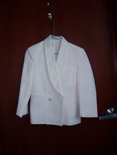 Ivory Tuxedo Jacket - Doublebreasted, Shawl Lapel - boys sizes 4 thru 16