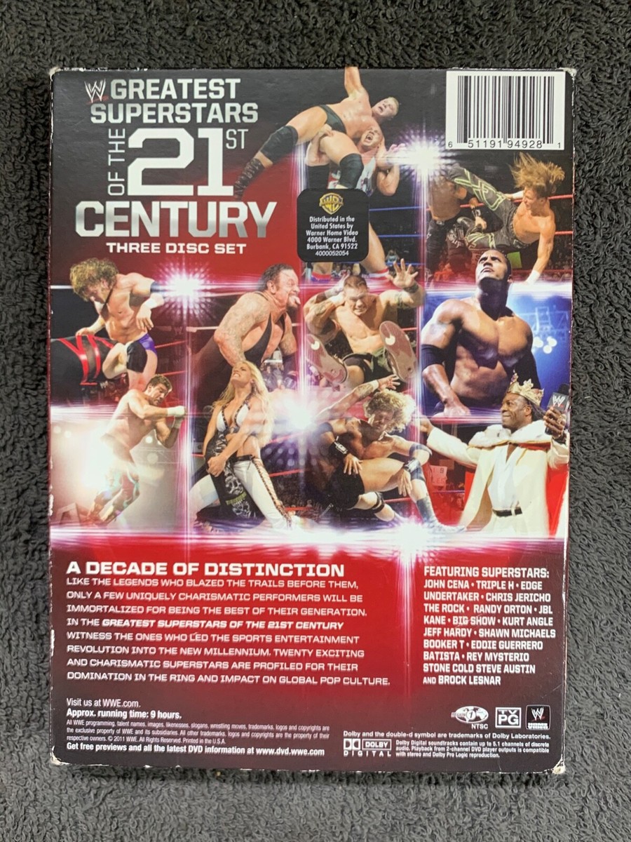 WWE GREATEST SUPERSTARS OF THE 21ST CENTURY Wrestling 3-Disc DVD