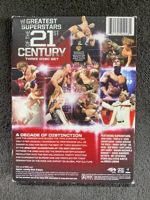 WWE GREATEST SUPERSTARS OF THE 21ST CENTURY Wrestling 3-Disc DVD