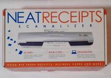 Neat Receipts Scanalizer Scans Analyzes Organizes-Open Box