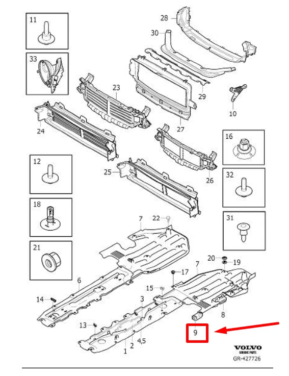 VOLVO XC60 MK2 Interior Air Guide Cover 31497527 NEW GENUINE | eBay