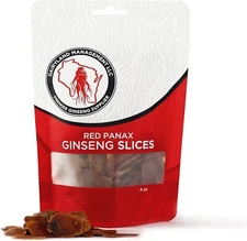 Red Panax Ginseng Slices 16oz - Korean Ginseng Root, Non-GMO, Gluten-Free, Herba