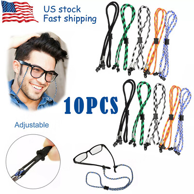 10X Sport Sunglass Neck Strap Eyeglass Read Glasses Neck Cord Lanyard Holder US