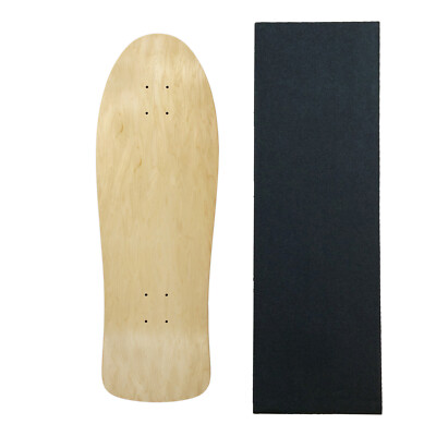 Moose Skateboards Old School 10'' x 30'' Natural Blank Skateboard Deck with Grip