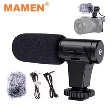 MAMEN Mic-06 3.5mm Shotgun Record Podcast Cardioid On-Camera Video Microphone