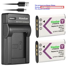Kastar Battery Slim Charger for Pentax D-LI78 DLI78 PENTAX Optio M60 Optio S1