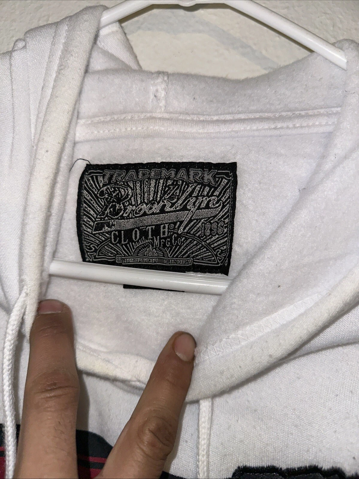 VETEMENTS felpa con cappuccio in tessuto brooklyn marca taglia media