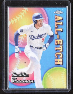 2024 5033E Topps Chrome All Etch REFRACTOR Freddie Freeman Los Angeles Dodgers