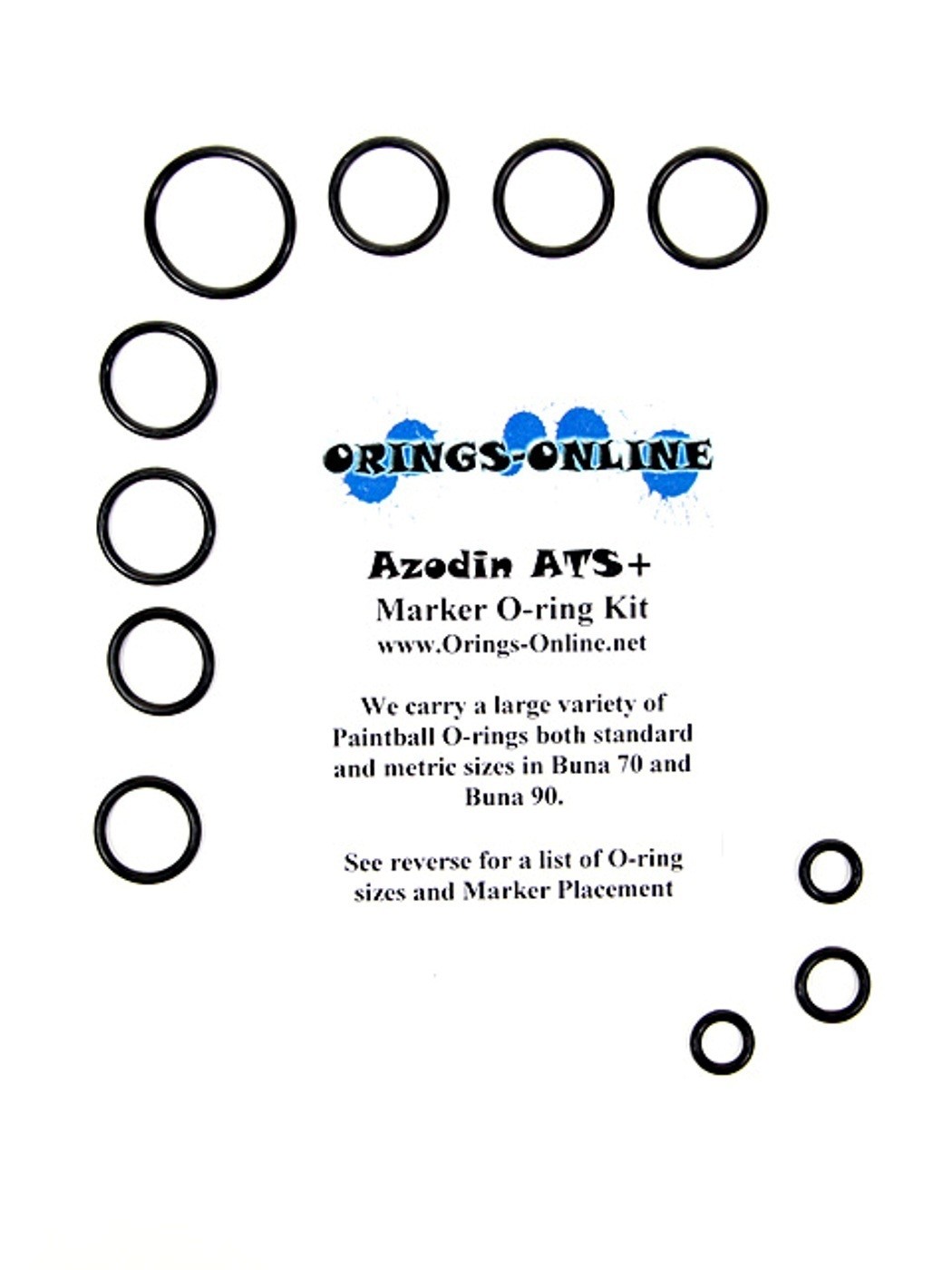 Azodin ATS Plus + Paintball Marker O-ring Oring Kit x 2 rebu