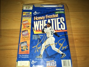Download Ken Griffey Jr. Mariners Honey Frosted 12oz Wheaties Flattened Cereal Box | eBay