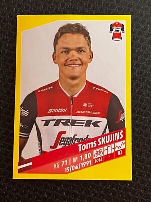 STICKER VIGNETTE PANINI TOMS SKUJINS TREK SEGAFREDO # 297 TOUR DE FRANCE 2019
