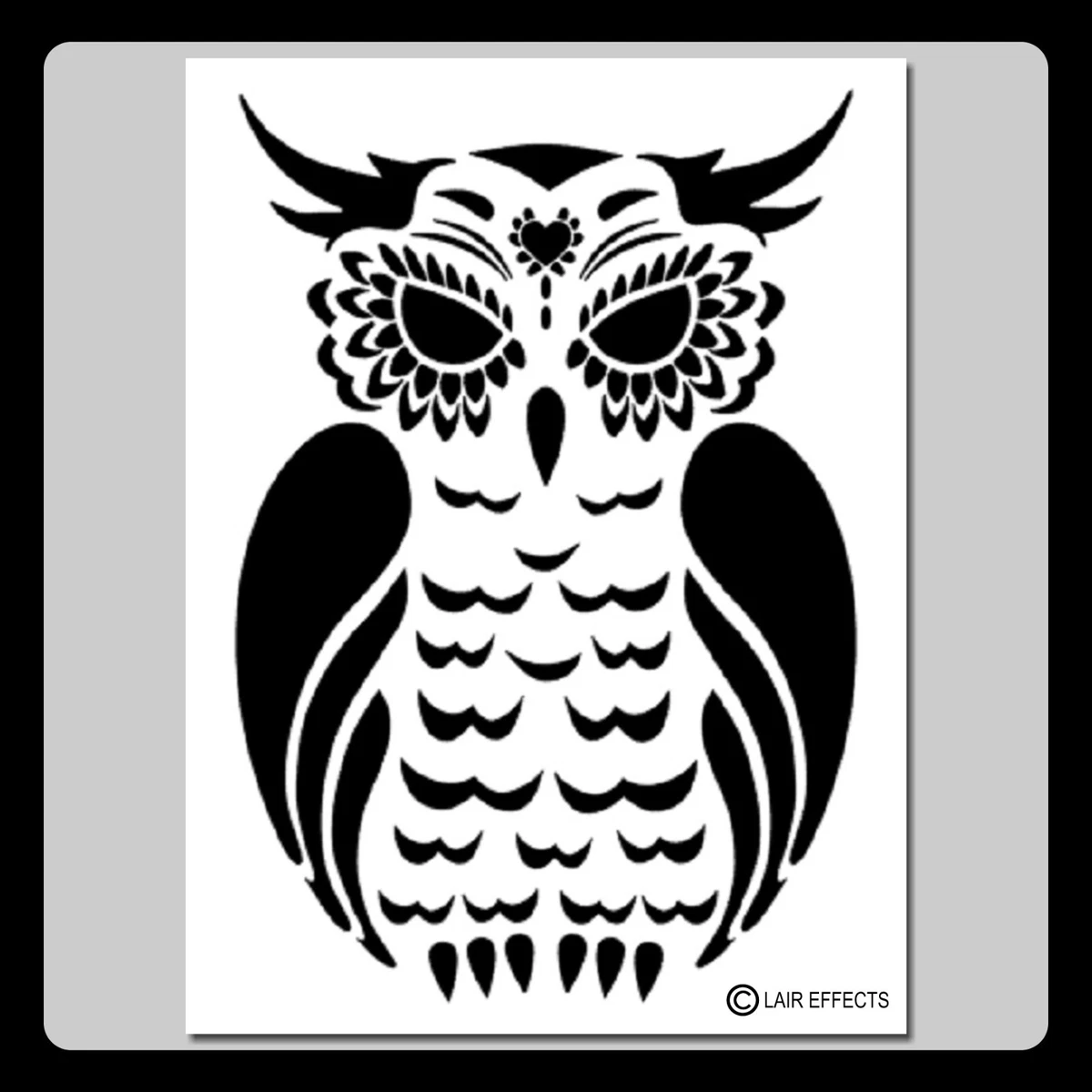 Owl Stencil Printable Painting