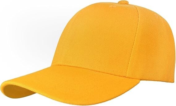 Gold Color Baseball Cap for Men - Adjustable Outdoor Baseball Cap