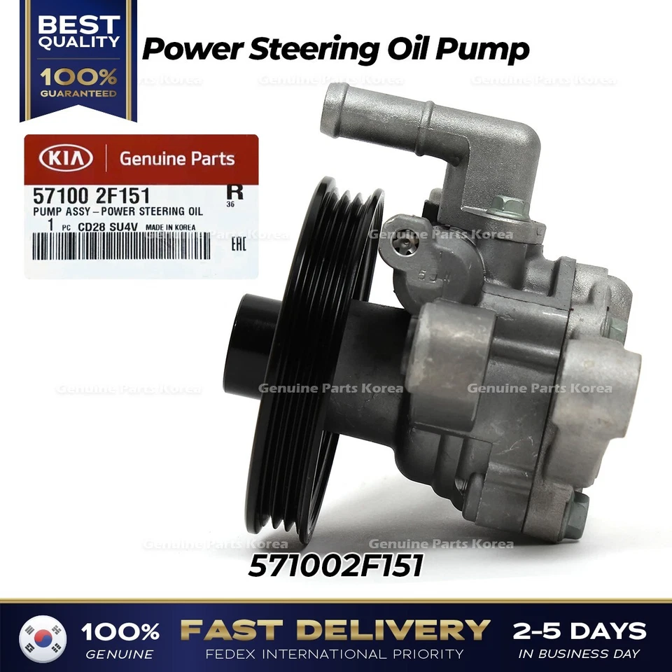 ⭐Genuino⭐ Bomba de aceite de dirección asistida 571002F151 para Kia Spectra Foto 4 de 4