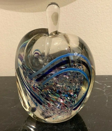 Botella de perfume de vidrio artístico Neil Duman 1995 Controlled Bubbles Studio - Imagen 3 de 12