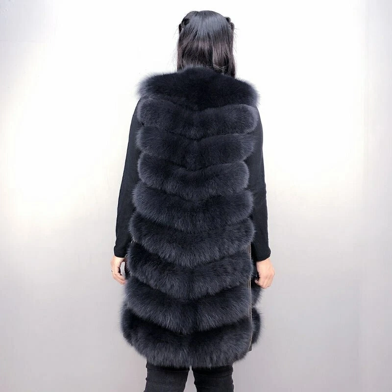Fur Vest Real Fur Coat Coat Women Plus Size Natural Fur Vest Real