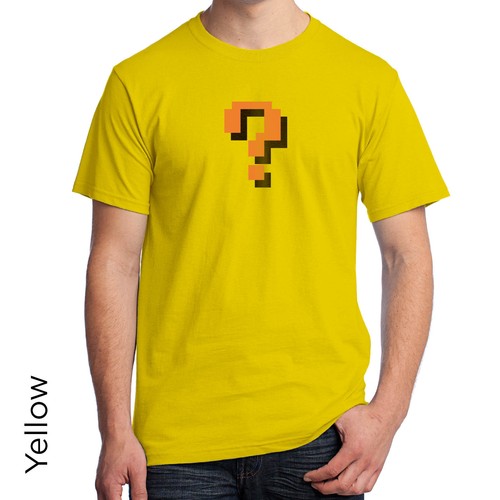 Super Mario Brothers Question Mark Graphic T-Shirt 8bit Game 566 - Picture 6 of 6