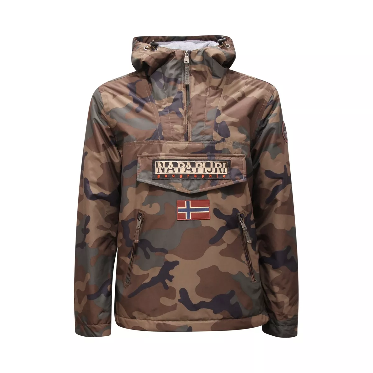 2350AQ giubbotto uomo mimentico NAPAPIJRI RAINFOREST PKY PRT man jacket