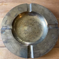 Brass Ashtray 8”Diameter (4 Cigarette Holder) 