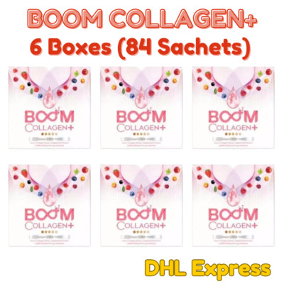6X BOOM Gluta Collagen Tri-Di Peptide Multi-Vitamin Anti-Aging Healthy Skin Care
