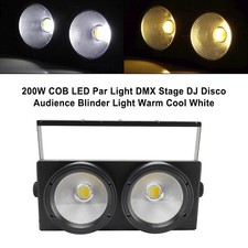 200W COB LED Par Light DMX Stage Disco Audience Blinder Light Warm Cool White E4